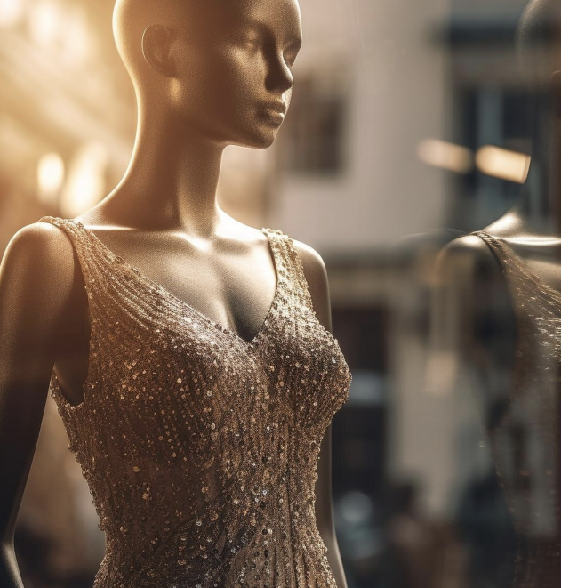 Девушка в розовом платье на диване